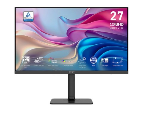 Monitor Modern MD272UPHG 27 cali/LED/UHD/Flat/60Hz/Czarny MSI