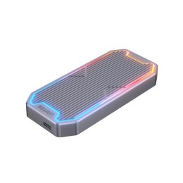Obudowa dysku SSD M.2 NVMe/SATA 10Gbps, RGB; S1210B Unitek