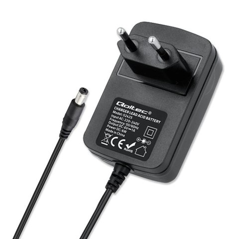 Automatyczna ładowarka do akumulatora AGM GEL STD 6V | 1A | Prostownik z sygnalizatorem LED Qoltec Automatyczna ładowarka do akumulatora AGM GEL STD 6V | 1A | Prostownik z sygnalizatorem LED Qoltec