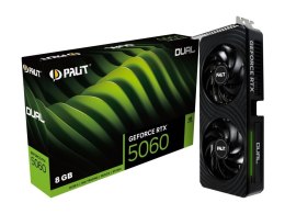 Karta graficzna GeFroce RTX 5060 DUAL 8GB GDDR7 128bit 3DP/HDMI Palit