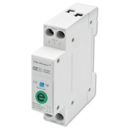 Przekaźnik 63A na szynę DIN z licznikiem energii elektrycznej | eWeLink od Sonoff | Wi-Fi | Dioda LED Qoltec