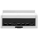 Trójfazowy dwukierunkowy elektroniczny licznik | miernik zużycia energii na szynę DIN | 400V | 100A | LCD | 4P Qoltec