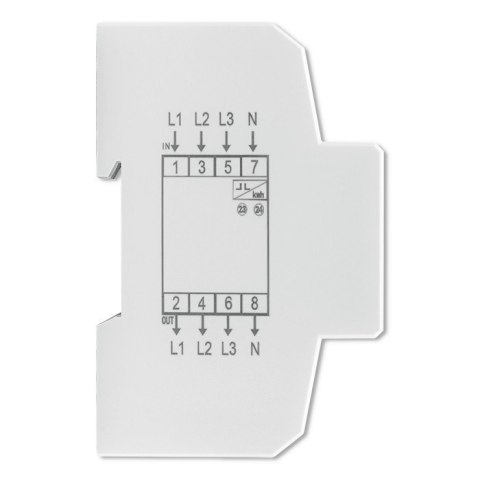 Trójfazowy elektroniczny licznik | miernik zużycia energii na szynę DIN | 400V | 100A | LCD | 4P Qoltec Trójfazowy elektroniczny licznik | miernik zużycia energii na szynę DIN | 400V | 100A | LCD | 4P Qoltec