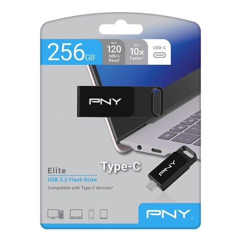 Pendrive 256GB Elite USB-C 3.2 P-FD256ELC-GE PNY