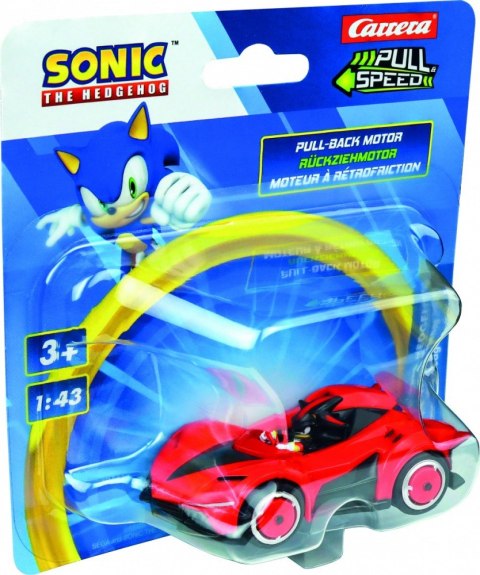 Pojazd Pull & Speed (pull-back) Sonic - Team Sonic Racing Shadow Red Carrera