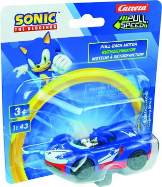 Pojazd Pull & Speed (pull-back) Sonic - Team Sonic Racing Stars Carrera