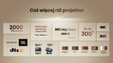 Projektor Laser 4K C2 Hisense