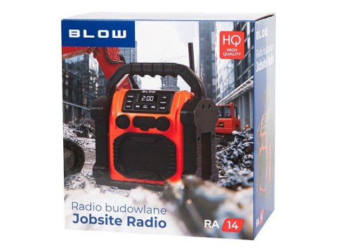 Radio przenośne RA14 AM/FM budowlane BLOW Radio przenośne RA14 AM/FM budowlane BLOW