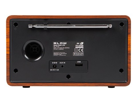 Radio przenośne RK5 BT FM/DAB+ kuchenne, czarne BLOW Radio przenośne RK5 BT FM/DAB+ kuchenne, czarne BLOW
