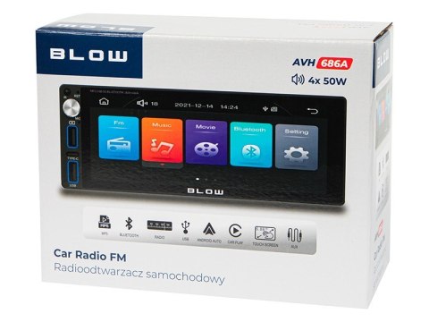 Radio samochodowe AVH-686A 1DIN 7 cali RDS MP3/USB/micro SD/BLUETOOTH BLOW Radio samochodowe AVH-686A 1DIN 7 cali RDS MP3/USB/micro SD/BLUETOOTH BLOW