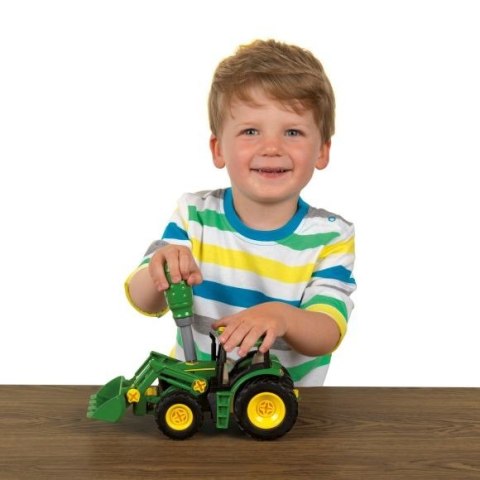 Traktor John Deere do skręcania z 2 przyczepami Klein Traktor John Deere do skręcania z 2 przyczepami Klein