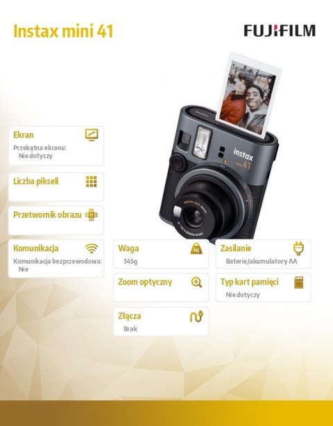 Aparat Instax mini 41 czarny Fujifilm