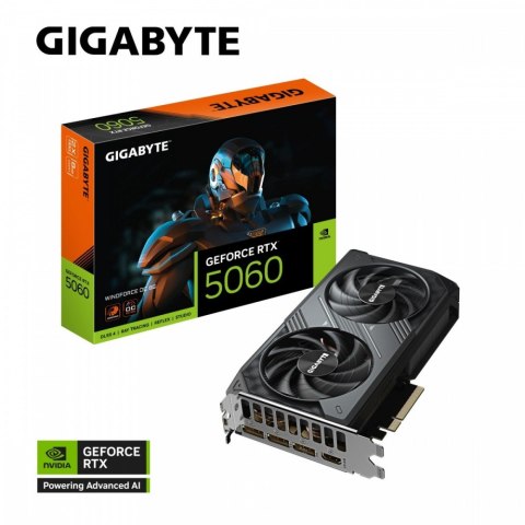 Karta graficzna GeForce RTX 5060 WINDFORCE OC 8G GDDR7 3DP/HDMI Gigabyte Karta graficzna GeForce RTX 5060 WINDFORCE OC 8G GDDR7 3DP/HDMI Gigabyte