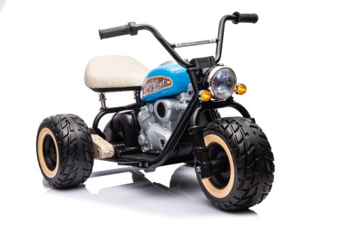 LEAN CARS Motor Na Akumulator Trójkołowy LL6688 Niebieski 24V LEAN CARS Motor Na Akumulator Trójkołowy LL6688 Niebieski 24V