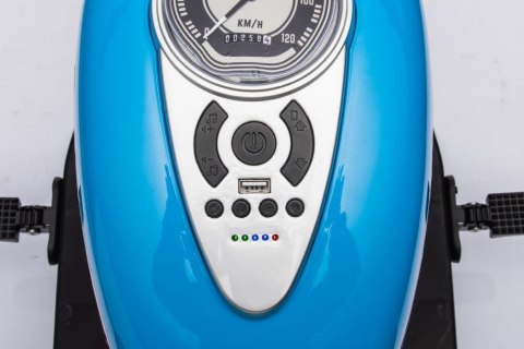 LEAN CARS Motor Na Akumulator Trójkołowy LL6688 Niebieski 24V LEAN CARS Motor Na Akumulator Trójkołowy LL6688 Niebieski 24V