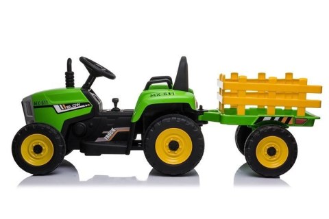 LEAN CARS Traktor na Akumulator z Przyczepą XMX611 Zielony LEAN CARS Traktor na Akumulator z Przyczepą XMX611 Zielony