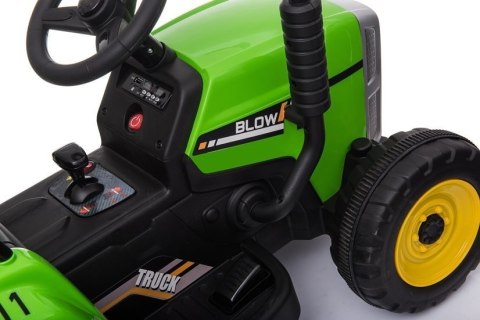 LEAN CARS Traktor na Akumulator z Przyczepą XMX611 Zielony LEAN CARS Traktor na Akumulator z Przyczepą XMX611 Zielony