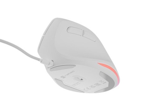 Mysz wertykalna CRAKE 2 PRO 128000DPI optyczna biała Natec Mysz wertykalna CRAKE 2 PRO 128000DPI optyczna biała Natec