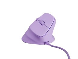 Mysz wertykalna CRAKE 2 PRO 128000DPI optyczna lawendowa Natec