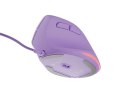 Mysz wertykalna CRAKE 2 PRO 128000DPI optyczna lawendowa Natec