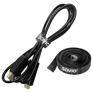 Organizer na kable, taśma, rzep, 14mm szerokości, 3m OC-05 Savio