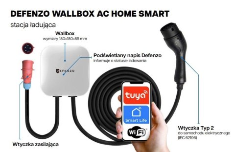 Stacja ładowania Wallbox Home AC11 SMART Defenzo Stacja ładowania Wallbox Home AC11 SMART Defenzo