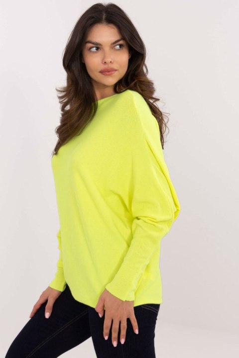 Sweter Damski Model DHJ-SW-8862.91 Fluo Yellow - Italy Moda Sweter Damski Model DHJ-SW-8862.91 Fluo Yellow - Italy Moda