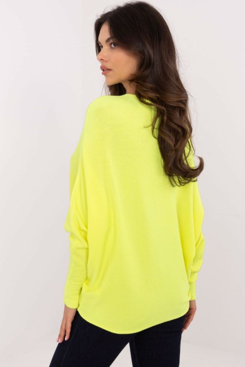 Sweter Damski Model DHJ-SW-8862.91 Fluo Yellow - Italy Moda Sweter Damski Model DHJ-SW-8862.91 Fluo Yellow - Italy Moda