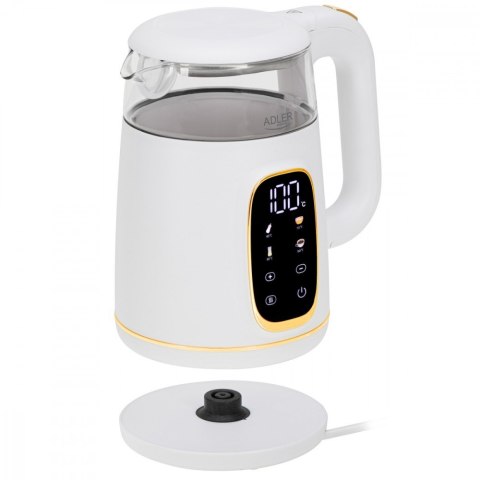 Czajnik 1,7l z wyświetlaczem LED, regulacją temperatury AD 1305WG Adler