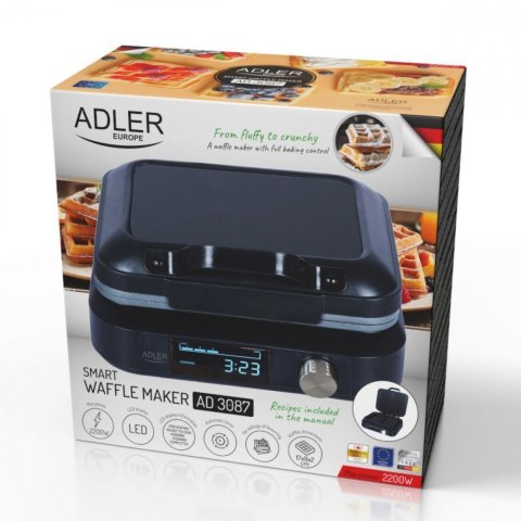 Gofrownica z wyświetlaczem LED AD 3087 Adler