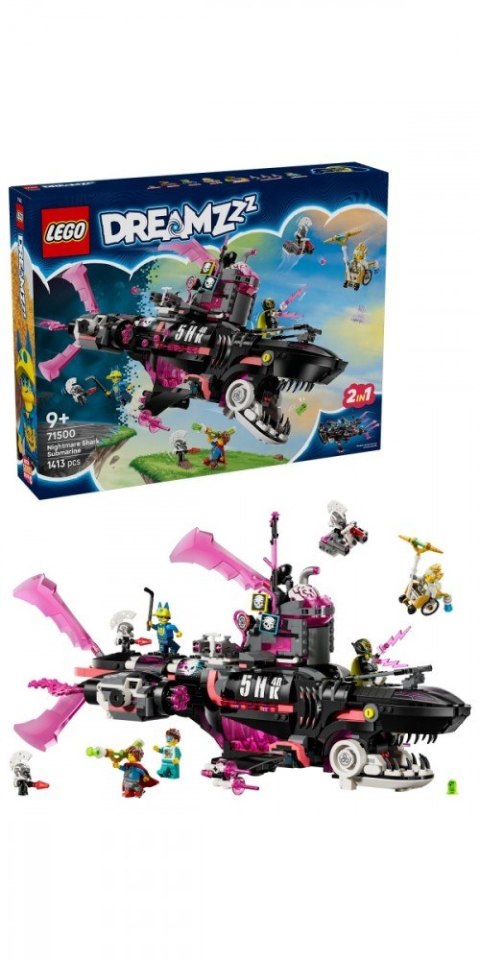 Klocki DREAMZzz 71500 Koszmarny Rekinokręt podwodny LEGO