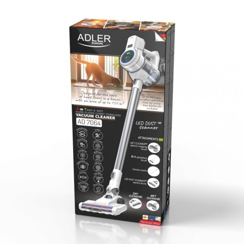 Odkurzacz pionowy 2w1 mokro-sucho AD 7064 Adler