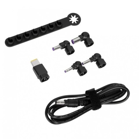 Zestaw akcesoriów Legacy Power 90 W (kabel DC do końcówki + 5 końcówek + drążek do przechowywania) - 1,8 m Targus
