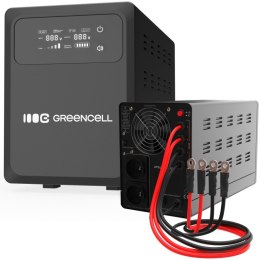 Zasilacz awaryjny UPS AVR PowerCore 1000W/1500VA 12VDC Green Cell