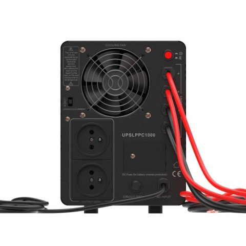 Zasilacz awaryjny UPS AVR PowerCore 1000W/1500VA 12VDC Green Cell