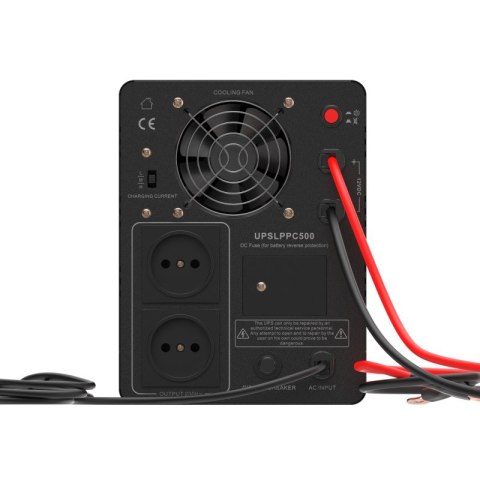 Zasilacz awaryjny UPS AVR PowerCore 500W/800VA 12VDC Green Cell