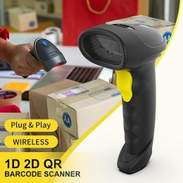 Czytnik kodów kreskowych i QR | 1D 2D | USB | Bluetooth Qoltec