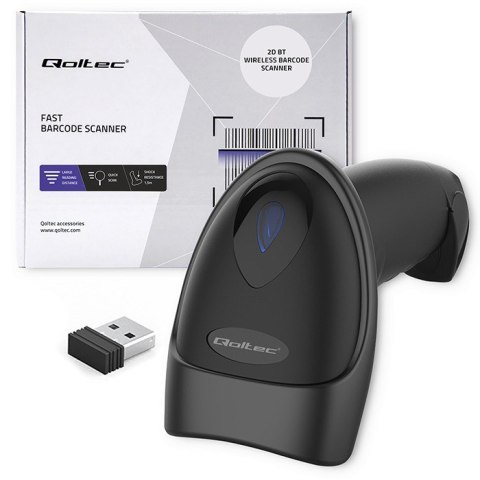 Czytnik kodów kreskowych i QR | 1D 2D | USB | Bluetooth Qoltec Czytnik kodów kreskowych i QR | 1D 2D | USB | Bluetooth Qoltec
