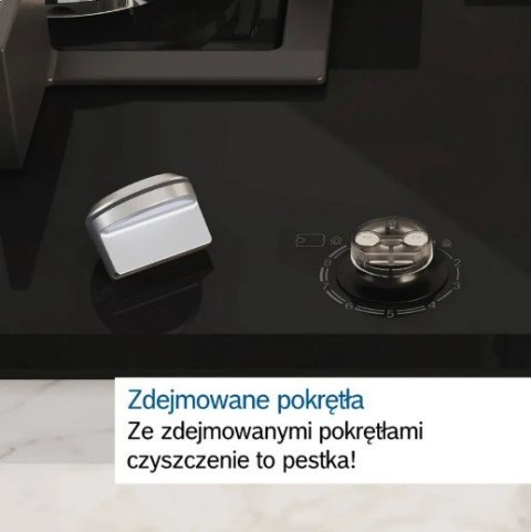 Płyta gazowa PCQ7A5I90 75 cm inox Bosch