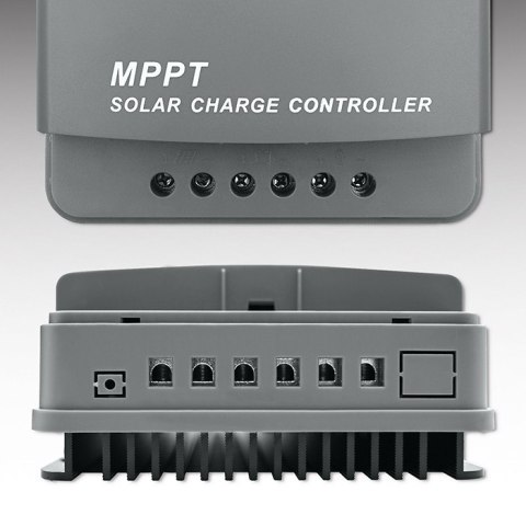Solarny regulator ładowania MPPT z czujnikiem temperatury 30A | 12V/24V | LCD | 2xUSB | Bluetooth | APP | GEL | LiFePO4 Qoltec