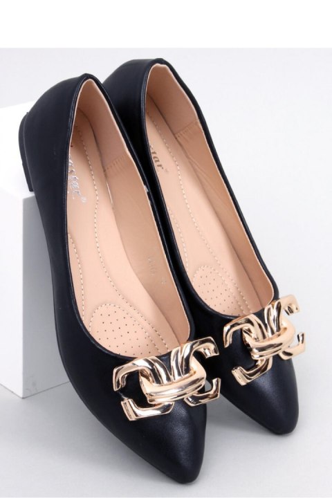 Baleriny eleganckie z klamerką SIMONA BLACK - Inello Baleriny eleganckie z klamerką SIMONA BLACK - Inello
