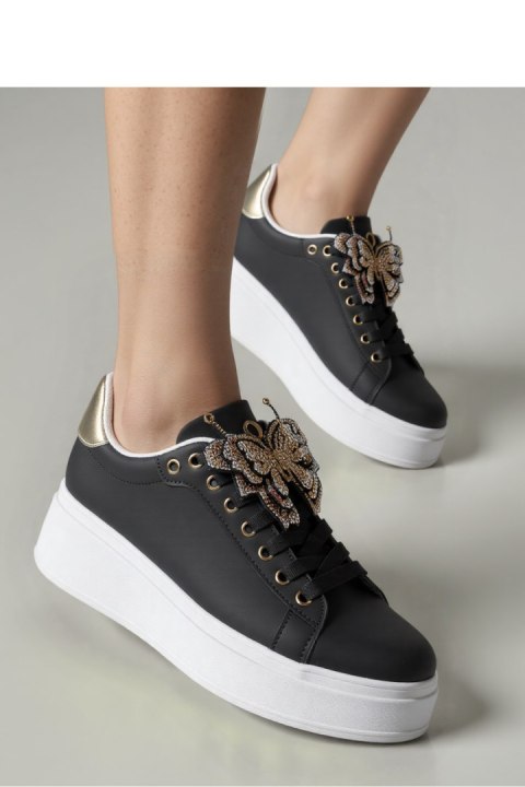 Damskie Sneakersy BUTTERFLY LUX ? Black - Inello Damskie Sneakersy BUTTERFLY LUX ? Black - Inello