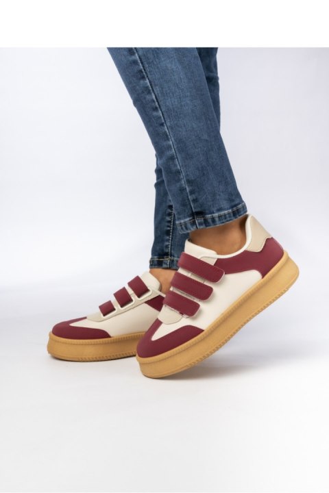 Damskie Sneakersy ? Bordowe AURORA WINE - Inello Damskie Sneakersy ? Bordowe AURORA WINE - Inello