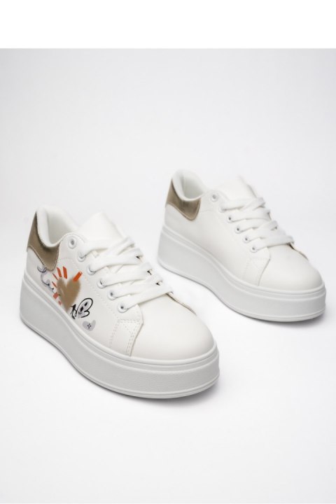Damskie Sneakersy LUMIX GOLD - Inello Damskie Sneakersy LUMIX GOLD - Inello
