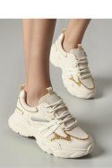 Damskie Sneakersy VEGA ? Beige - Inello
