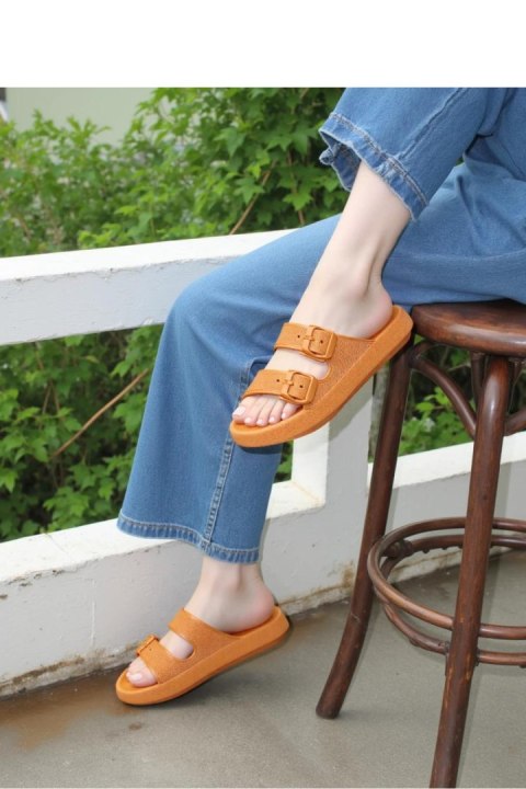 Sandał Klapki Model Leisure LS048TO-1 Orange - Inello Sandał Klapki Model Leisure LS048TO-1 Orange - Inello