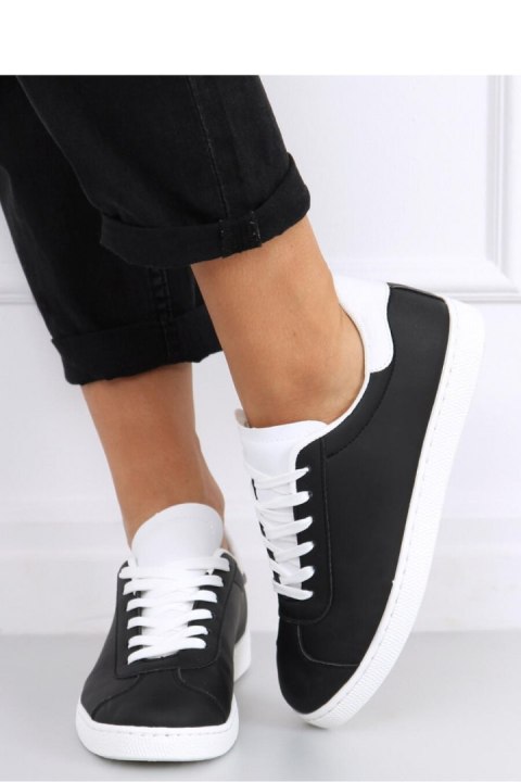 Trampki damskie GIRBO B/WHITE - Inello Trampki damskie GIRBO B/WHITE - Inello