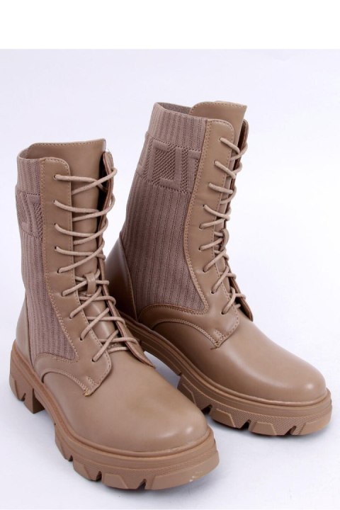 Workery z elastyczną cholewką CALLING KHAKI - Inello Workery z elastyczną cholewką CALLING KHAKI - Inello