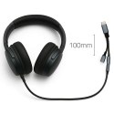 Adapter USB-C 2w1 | USB-C | Jack 3.5mm | PD 15W | 10cm Qoltec