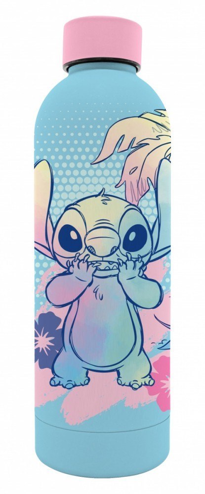 Bidon ze stali nierdzewnej z nadrukiem 3D 500ml Stitch Kids Euroswan Bidon ze stali nierdzewnej z nadrukiem 3D 500ml Stitch Kids Euroswan